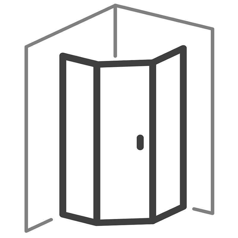 Radaway kabiny pięciokątne