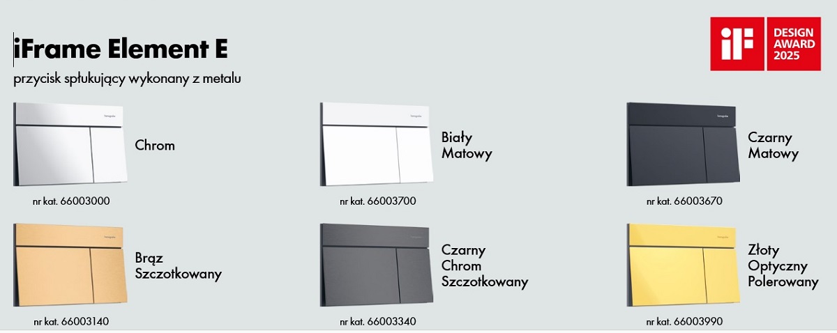 Przycisk spłukujący do Wc iFrame Element E