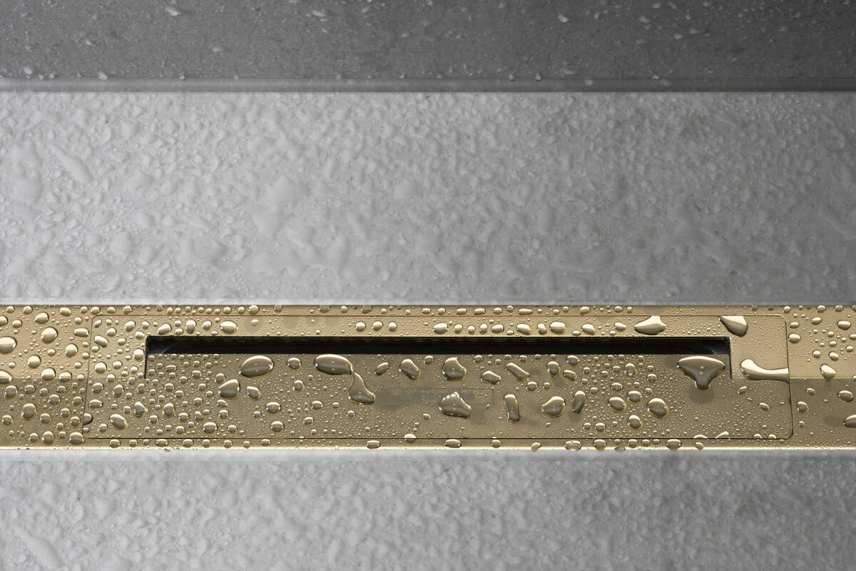 odpływ prysznicowy hansgrohe Raindrain Flex zloty połysk