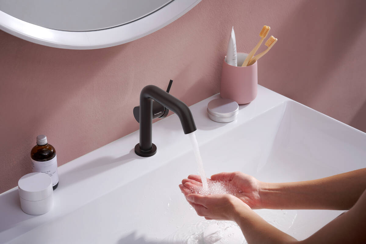 Tecturis s czarny matowy armatura łazienkowa od hansgrohe
