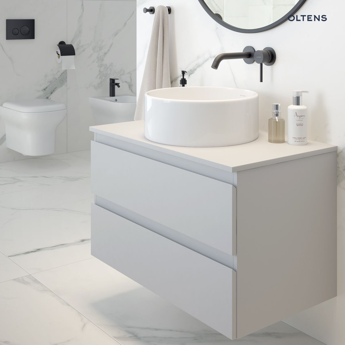 Baterie OLTENS Molle Czarny Mat