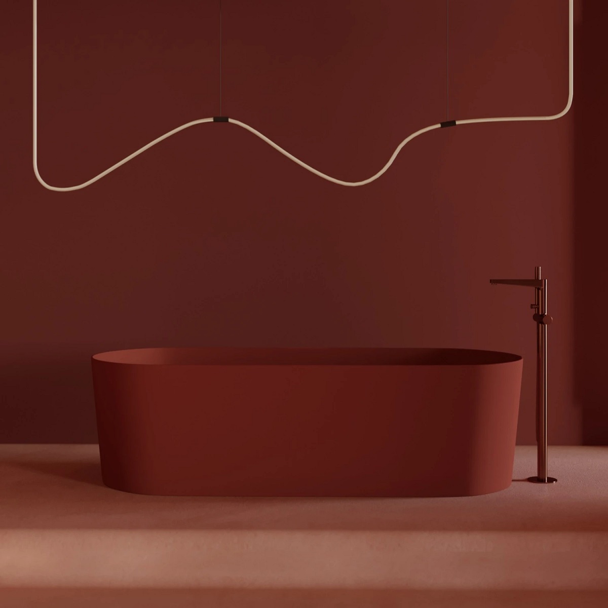 Omnires Contour w kolorze Miedzi Szczotkowanej ( Brushed Copper )