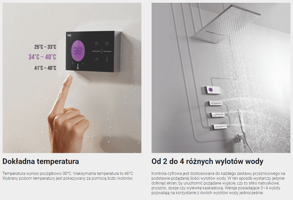 SHOWER TECHNOLOGY armatura termostatyczna elektroniczna