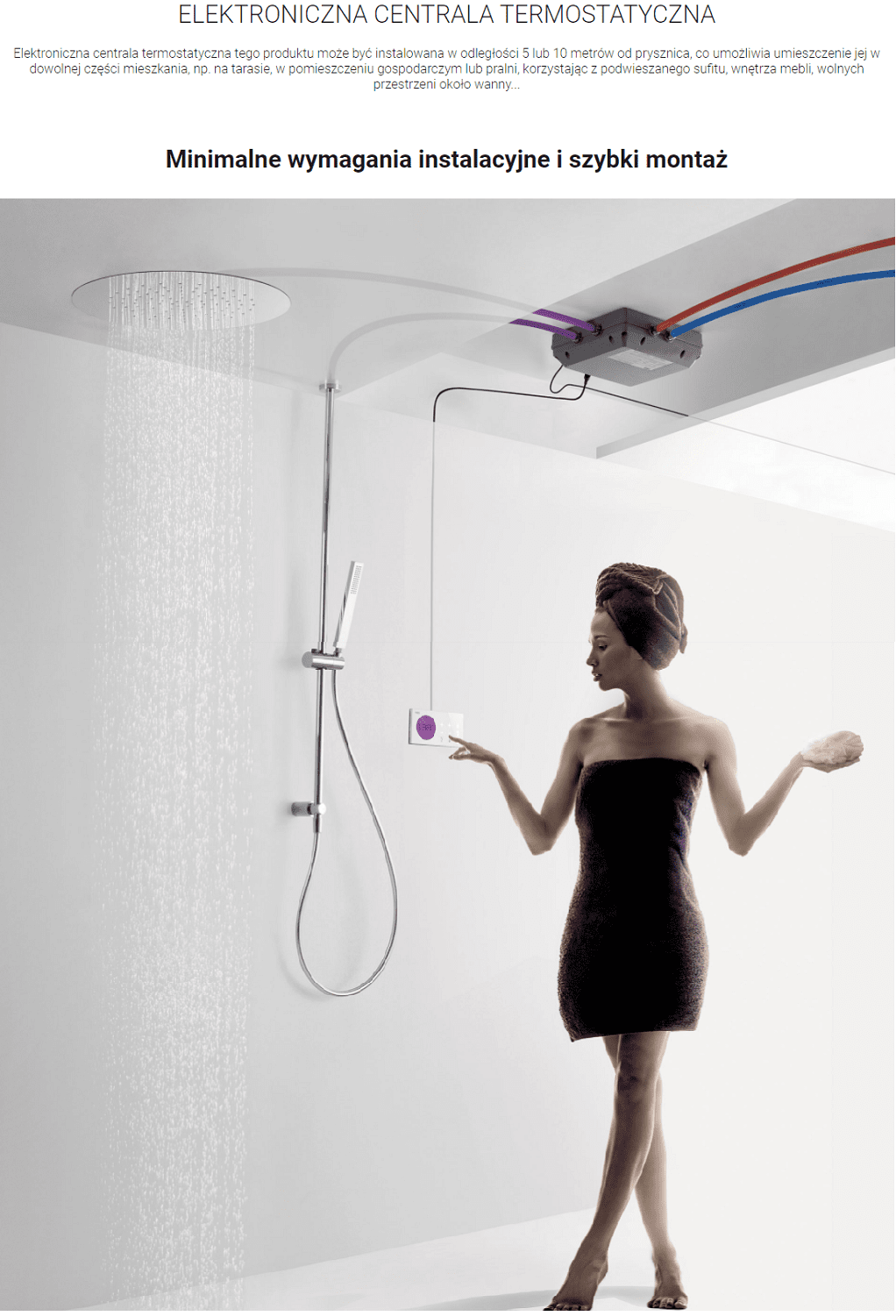 SHOWER TECHNOLOGY armatura termostatyczna elektroniczna